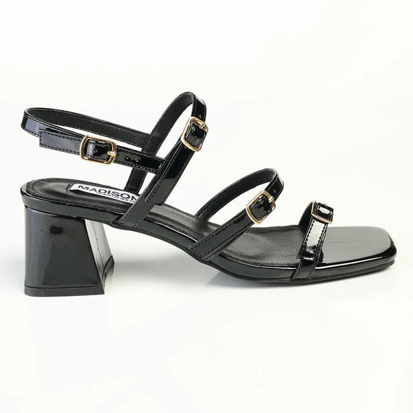 Madison Claire Block Heel - Black
