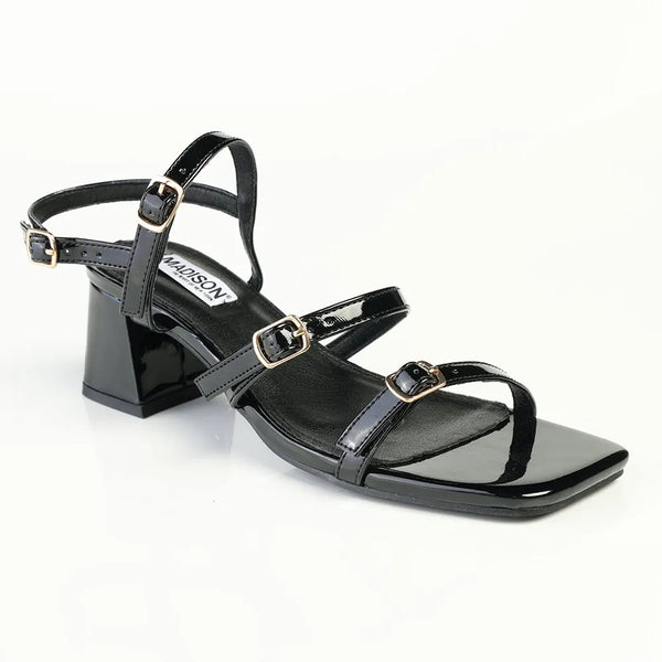 Madison Claire Block Heel - Black