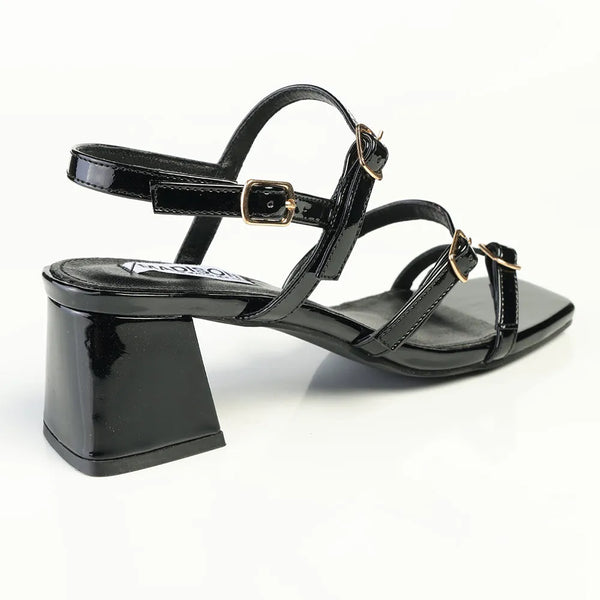 Madison Claire Block Heel - Black