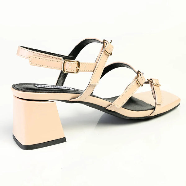 Madison Claire Block Heel - Nude