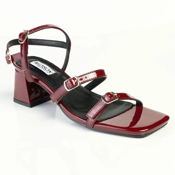 Madison Claire Block Heel - Wine