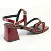Madison Claire Block Heel - Wine