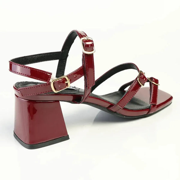 Madison Claire Block Heel - Wine