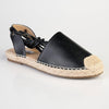 Madison Clementine Plain Vamp Espadrille - Black-Madison Heart of New York-Buy shoes online