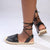 Madison Clementine Plain Vamp Espadrille - Black-Madison Heart of New York-Buy shoes online