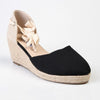 Madison Cleo Closed Toe Espadrille Wedge - Black-Madison Heart of New York-Buy shoes online