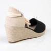 Madison Cleo Closed Toe Espadrille Wedge - Black-Madison Heart of New York-Buy shoes online
