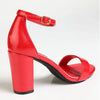 Madison Closed Back Ladies Sandal Heel - Red
