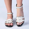 Madison Closed Back Sandal - Nude Patent