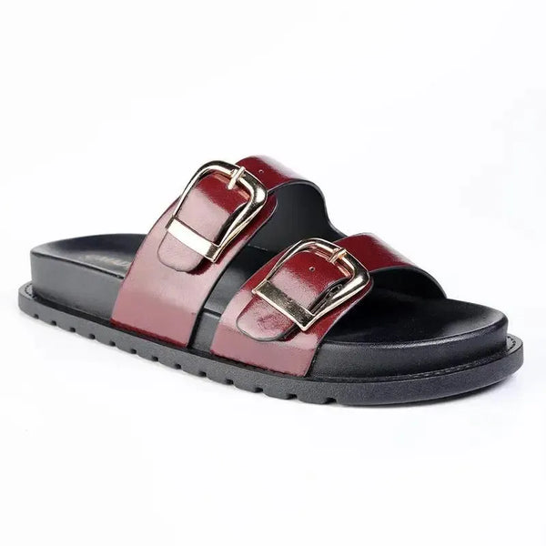 Madison Comfort Fashion Sandal - Burgundy