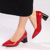 Madison Croc Print Court - Red