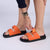 Madison Crystal Platform Sandals - Orange-Madison Heart of New York-Buy shoes online