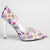 Madison Destini Printed Court Stiletto - White Multi-Madison Heart of New York-Buy shoes online