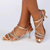 Madison Diamente Sandal Heel - Gold