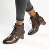 Madison Dress Lace Bootie - Brown-Madison Heart of New York-Buy shoes online