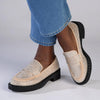 Madison Earthia Fully Studded Slip On - Nude-Madison Heart of New York-Buy shoes online