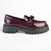 Madison Eli Chunky Sole Slip On Brogue - Ox Blood-Madison Heart of New York-Buy shoes online