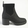 Madison Ella 2 Ribbed Gusset Ankle Boot - Black