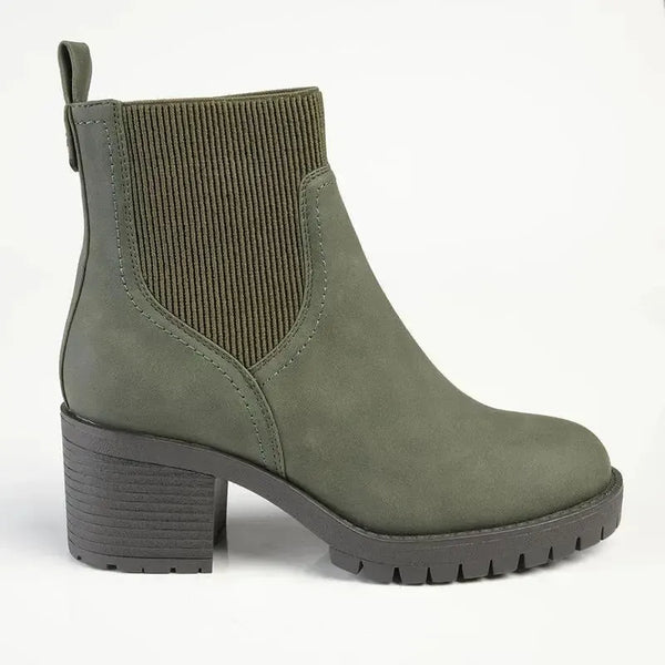 Madison Ella Ankle Boot - Olive