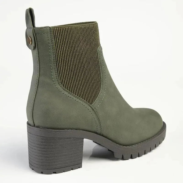 Madison Ella Ankle Boot - Olive