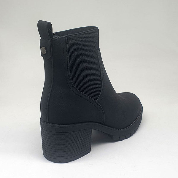 Madison Ella Chunky Ankle Boot - Black-Madison Heart of New York-Buy shoes online