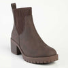 Madison Ella Chunky Ankle Boot - Chocolate-Madison Heart of New York-Buy shoes online