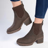 Madison Ella Chunky Ankle Boot - Chocolate-Madison Heart of New York-Buy shoes online