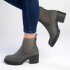 Madison Ella Chunky Ankle Boot - Grey-Madison Heart of New York-Buy shoes online