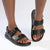 Madison Eloise Velcro Strap Footbed Sandals - Black-Madison Heart of New York-Buy shoes online