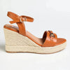 Madison Espadrille Wedge - Tan
