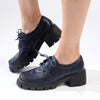 Madison Estee Chunky Sole Lace Up Brogue - Navy-Madison Heart of New York-Buy shoes online