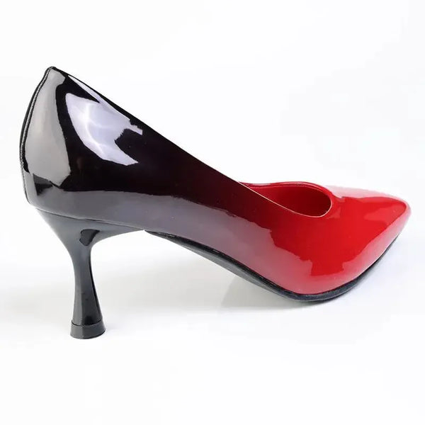 Madison Faded Fashion Court Heel - Faded Red