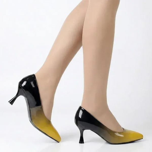 Madison Faded Fashion Court Heel - Faded Yellow