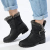 Madison Faith Fur Ankle Boots - Black