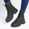 Madison Fallon Combat Boot - Black-Madison Heart of New York-Buy shoes online