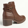 Madison Farah Gusset Side Strap Ankle Boot - Brown-Madison Heart of New York-Buy shoes online