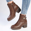 Madison Farah Gusset Side Strap Ankle Boot - Brown-Madison Heart of New York-Buy shoes online