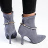 Madison Faune Chelsea HourGlass Heel Boot -Grey-Madison Heart of New York-Buy shoes online