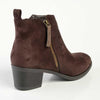 Madison Fay Gusset Side Zip Ankle Boot - Chocolate-Madison Heart of New York-Buy shoes online