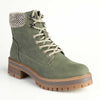 Madison Felicity Lace Up Ankle Boots - Khaki-Madison Heart of New York-Buy shoes online