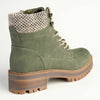 Madison Felicity Lace Up Ankle Boots - Khaki-Madison Heart of New York-Buy shoes online