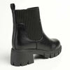 Madison Foster Chunky Long Gusset Ankle Boot - Black