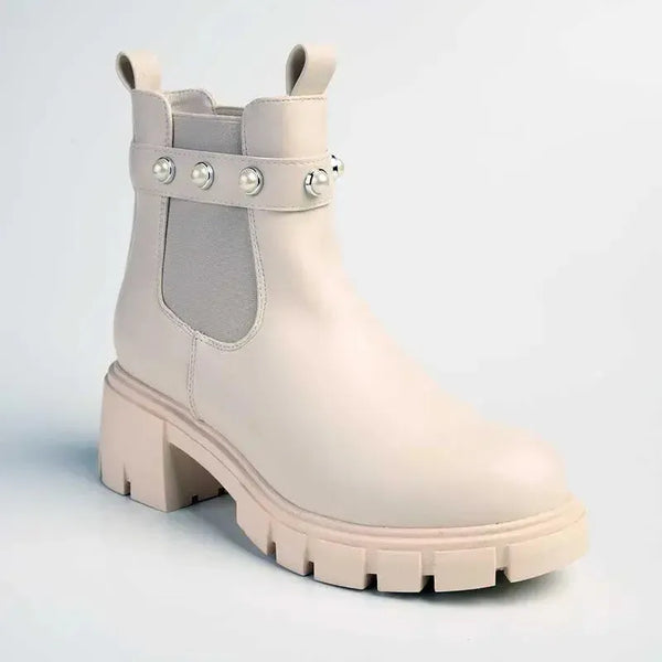 Madison Frankie Ankle Boot - Nude