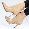 Madison Fritz Chelsea HourGlass Heel Ankle Boot -Nude-Madison Heart of New York-Buy shoes online