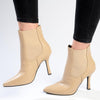 Madison Fritz Chelsea HourGlass Heel Ankle Boot -Nude-Madison Heart of New York-Buy shoes online