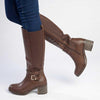 Madison Gabriella Long Boots - Chocolate-Madison Heart of New York-Buy shoes online