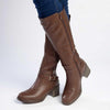 Madison Gabriella Long Boots - Chocolate-Madison Heart of New York-Buy shoes online