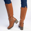 Madison Gabriella Long Boots - Tan-Madison Heart of New York-Buy shoes online