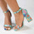 Madison Galaxy Heel - Green/Orange Multi