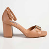 Madison Galilee Block Heel - Dark Nude-Madison Heart of New York-Buy shoes online